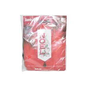 Vtg Janlynn Noel Banner Christmas Counted Cross Stitch Kit #50-945 Sealed 1988